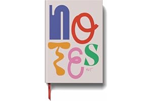 Yop & Tom Lined Notebook (A5) - Notes in Motion - Hardback Journal - Medium Ruled - Rainbow