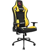 Rampage KL-R59 NOVA Ergonomik Oyuncu Koltuğu, Y&uuml;ksek Sırtlı, Ayarlanabilir ve Yatarlı, 360&deg; D&ouml;ner, Siyah/Sarı