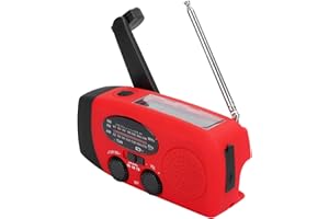 Ccylez Radio słoneczne, korba słoneczna, radio z korbą dynamo, FM AM NOAA, przenośne radio korbowe, oświetlenie LED, radio awaryjne z korbą ręczną 40 mm, 8 Ω, głośnik 1 W, akumulator 400 mA