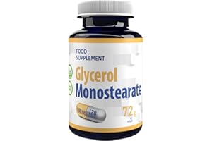 Hepatica Glycerol Monostearate (GMS) 500mg | 120 Vegan Capsules | High Strength Hydration & Endurance Support | 3rd Party Lab Tested | Non-GMO & Gluten-Free