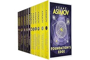 Conjunto de colección de 12 libros de la serie Isaac Asimov Foundation y Robot (Preludio de la Fundación, Tierra, Borde, Fundación, Segunda Fundación, Imperio, I Robot, Robots of Dawn, Sol desnudo, R