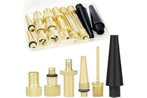 WJIAEER 16 PCS embout pompe velo accessoires velo accessoire pour velo adaptateur valve pompe gonflage embout gonfleur adaptateur valve embout gonflage velo adaptateur valve velo