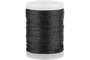 KIMISS Corda per Arco Bcy Filo per Servire Fibra di Nylon 400D 120M Corda in Nylon Resistente Filo per Servire Corda per Arco Forniture per Tiro con L'Arco (Nero Bianco)