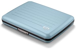 ÖGON -DESIGNS- Portefeuille en Aluminium, Grande capacité avec Fermoir en métal, Protection RFID Contre la fraude et la démagnétisation, modèle Smart Case Oslo Large