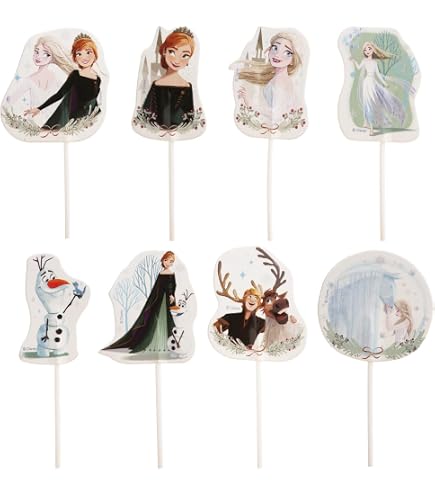 Décoration Muffins La Reine Des Neiges - 48 Pièces - Caissettes Et Décorations Elsa, Anna, Olaf - Pour Goûters D'enfants