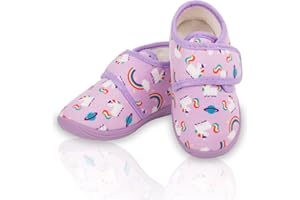 FUNCOO PLUS Kinder Hausschuhe Winter Jungen Mädchen Pantoffel Anti-Rutsch-Haus Kleinkind Indoor Outdoor Cloud Hausschuhe Größe 20-35