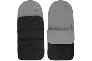 JUVEL Sacco a pelo per passeggino - Coprigambe Passeggino Universale annesso Tappetino Coprigambe Coprigambe Passeggino Sacco da stuoia Impermeabile Antivento Resistente al freddo Staccabile (Nero)