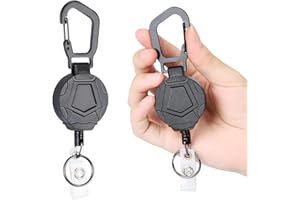 Encuryna 2 sztuki breloczków do kluczy, wyciągany, zwijany breloczek do kluczy z karabińczykiem