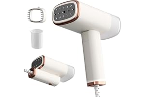 EXSIVEMY Steamer Dampfglätter, Tragbarer Reise Dampfglätter für Kleidung 1000 W, Faltbarer Hand Dampfbügel mit 150ml Wassertank, 30 S Schnelles Aufheizen Vertikal Dampfglätter zum Steamer Dampfglätter