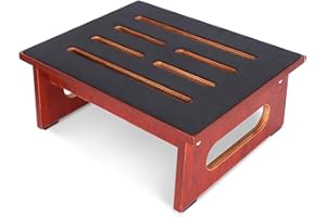 RAYLOVE EIN Schritt Hocker für Erwachsene 6.9in mit Rutschfester Gummi-Stepping-Oberfläche, Innen-/Outdoor-hölzerne Stepping-Hocker, 450lbs Tragekapazität, passend für Küche, Badezimmer, Schlafzimmer usw