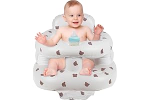 PANDAHUG Portable Baby Seat - Breathable Inflatable Baby Chair Floor Chair for Baby Shower - For Babies Over 3 Months