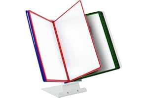 Leviatan Sistema di Tavoli | Supporto da Tavolo | Supporto per Tabelloni + 10 Pannelli Vision | Facile Inserimento dei Documenti | Multicolori