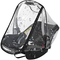 Housse de protection contre la pluie pour siège de voiture, EVA de qualité alimentaire, protection contre la pluie, imperméable, coupevent, housse de pluie avec fermeture éclair à accès rapide