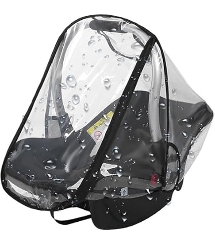 Sunnybaby Comfort Plus Housse Anti-Pluie Universelle Avec Rabat Tempête – Protection Renforcée Pour Siège Bébé Et Nacelle