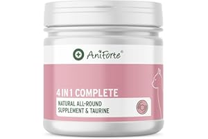 AniForte 4in1 Complete Cat 60 g – Complete Care for Cats, Rich in Antioxidants, Vitamins, Minerals, Powder with Taurine, Collagen for Joints, Nervous System, Immune System, Gastrointestinal Support