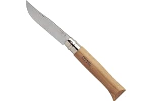 Opinel 04428VRI - Navaja con Hoja de Acero Inoxidable, Color Beige, Talla 8.5 cm
