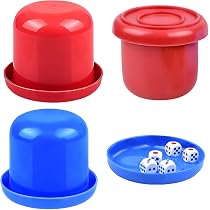4-Piece Dice Cup Set - Professional Dice Shaker Cups For Bar Games & Stacking