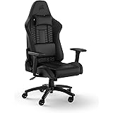 Corsair TC100 Relaxed-Rivestimento in Similpelle Gaming Chair, Nero