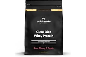 THE PROTEIN WORKS Protein Works - Clear Diet Whey Protein Isolate Powder, Sour Cherry & Apple, 20 Shakes, Refreshing High Protein Drink, 500g