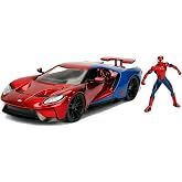Marvel Comics - Spiderman 2017 Ford GT Die-cast Toy Sports Car
