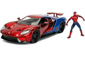 Jada - Marvel Ford Gt Del 2017, 253225002, + 8 Anni, Scala 1:24, Personaggio Incluso