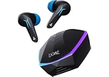 boAt Newly Launched Immortal 121 TWS Gaming Earbuds with Beast™ Mode(40ms Low Latency), 40H Playtime, Blazing LEDs, Quad Mics