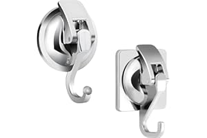 guobinZH 2 Pezzi Ganci Ventosa per Bagno Doccia Cucina Resistenti 5KG Senza Foratura Portasciugamani con Ventosa Ganci per Asciugamani Ganci Muro per Appendere