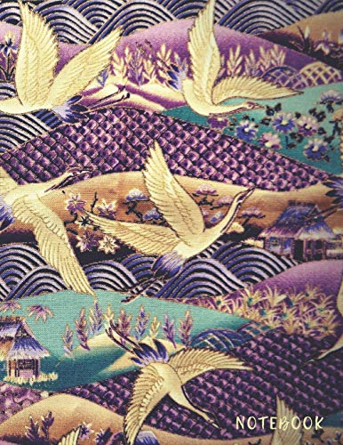 Preisvergleich Produktbild Notebook: Large Lined Notebook Japanese Art