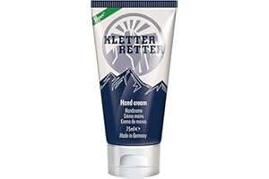 Kletterretter Mano Crema per Scalatori e Boulderers 75ml - con Pathenol, Calendula Olio e Vitamina a - Veloce Assorbente, Non Appiccicoso Formula