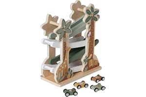 VERTBAUDET Le Toboggan des Animaux Tanzanie en Bois FSC® Vert TU