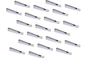 Young Wolf 30 Stück selbstsichernde Gabelkopf-Clips aus Metall, Mini-Schnappverbindungen, Gewindeclip, Befestigungsflügel für Fernbedienung, Modell, elektrische Flugzeuge (M2)