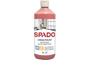 SPADO - Crème Polish nettoyant multi fonctions - Nettoie, dégraisse et polit - Protège - Pour vitre, alu, inox, chrome et plastique - 750 ML - Fabriqué en France