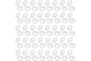 THBOXES 100 Pcs Screw Cover Caps, 0.34 Inch Plastic Hinged Screw Covers, Replacement Screw Decorative Covers for M4 Screws（White)