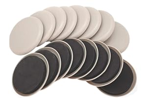 Ezprotekt 3.5" Patin pour Meubles Patins Glisseurs Curseurs De Meubles pour Les Meubles Lourds Coussins De Meubles Coulissants De Meubles Coulissants, Set De 16, Beige