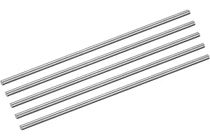 sourcing map 5 aste in titanio GR5, diametro 2 mm, lunghezza 100 mm, in metallo solido TC4, in lega di titanio, per modellismo, aereo, auto, nave, fai da te, lavorazione del metallo