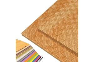 JOWY Tatami Puzzle para Gimnasio, Artes Marciales, Judo, Karate, Taekwondo, Yoga, Fitness y Zonas de Estiramiento | 1x1m | 2 cm Grosor | Color Madera (8 Unidades)