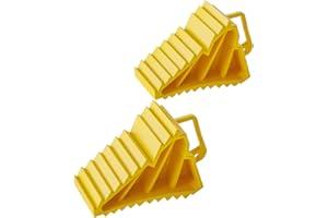 ‎WILTEC Wiltec Unterlegkeile für Anhänger 2 Stück bis 2 t, Bremskeile Wohnmobil 166 x 75 x 94 mm, Unterlegkeile Auto rutschfest für Pkw und Wohnwagen