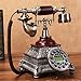 Produktbild KKY-ENTER Mode kreative rot-braunen Harz dekorative Carving Telefonbüro Wohnzimmer Villa, Haus retro Schnurtelefon (25 * 19 * 24cm)