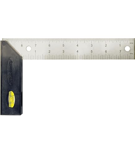 Johnson Level & Tool 8-Inch Bamboo Try Square - Professional Woodworking Tool