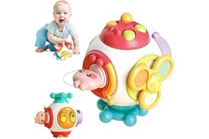 Zfish Sensory Toys for 1 Year Old Baby, Busy Catch Ball Toys for Toddlers 18+ Months, Fidget Educational Motor Skills Activity Cube Toy for Kids, Montessori Busy Cube Toy for Boys Girls