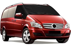 SOEKODU Cubierta del Parabrisas Compatible con Mercedes Benz Vito II W639 2003-2014, Parasol Ventana Delantera, 100% Opaco, Bloquea Los Rayos UV, Protector de Parabrisas Delantera Resistente Intemperie