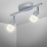 B.K.Licht Plafoniera LED da soffitto, include 4 lapadine GU10 da 3W