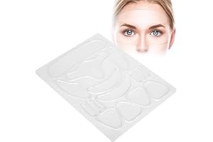 Patch anti-rides en silicone 16pcs - Patch anti-rides réutilisable pour le visage pour le menton du front de la bouche des yeux - Ensemble de patchs pour le visage