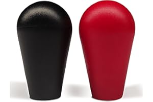 Unicview Arcade Joystick's Adaptador Oval, Balltop, Bate de Repuesto para Joystick Pandora para 2 Jugadores Arcade Joystick Kit de Sanwa Joystick MAME Jamma Part (Rojo y Negro)