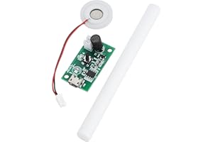 Pwshymi Brumisateur Ultrason, 740 Trous 5μm Atomiseur USB Humidificateur avec Interrupteur de Synchronisation pour Maison et Bureau