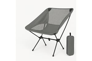 PistonVan Silla Playa Plegable, sillas Plegables Camping,sillas Playa Plegables Ligeras,cadeira de Praia, Silla Camping Plegable, Silla Pesca, Silla Moto Plegable,Resistente,Ligera (Gris)