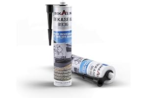 2 x Dekalin tätningsmedel Dekaseal 8936 självhäftande lim och tätningsmedel 310 ml, svart, 2 x 310 ml