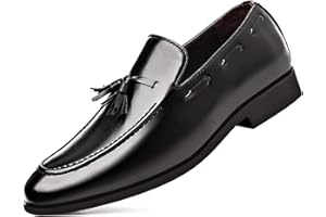 RODAWU Men's Loafers Moccasins Oxfords Formal Dress Shoes Leather Slip-On Shoes