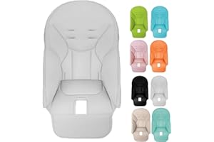 GÉNÉRIQUE Coussin Chaise Haute Bébé, Housse Chaise Haute Pour Bébé, Housse Chaise Haute Bebe En Cuir PU, Coussin Pour Chaise Salle À Manger Souple Pour Peg-Perego, Siesta-Zero3, Baoneos, Kosmics Jané