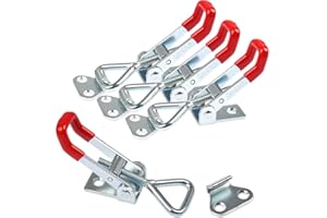 YOTINO Fibbia in Metallo GH-4001, Blocco Leva 4PCS,Morsetto Piccolo Interruttore Regolabile, Fibbia a Stecca, Morsetto Per Chiusura chiusura a levafibbia metallo